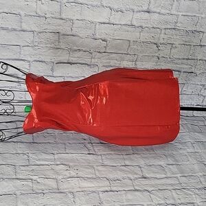 FREDERICK'S OF HOLLYWOOD Mrs. Rabbit‎ Metallic Red Strapless Dress S/M